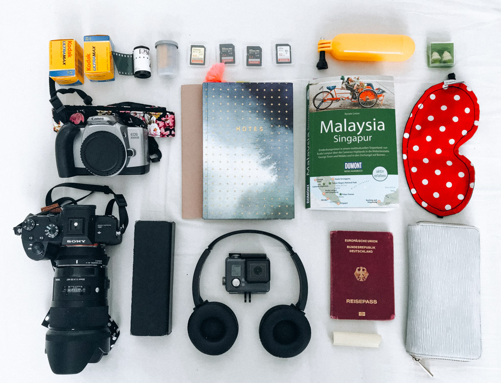 Technik und Fotoausrüstung für meine Packliste für Südostasien