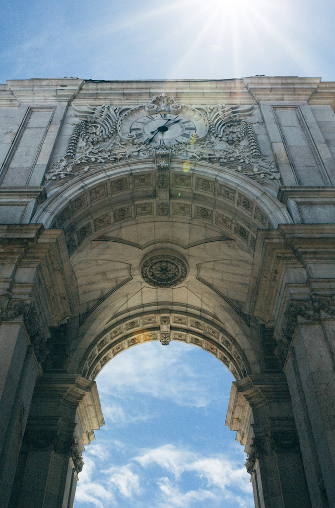 Arco da Rua Augusta Triumphbogen Ausflugsziel Lissabon