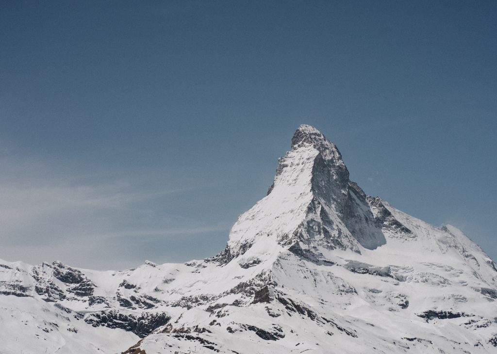 Matterhorn in Zermatt in Nahaufnahme