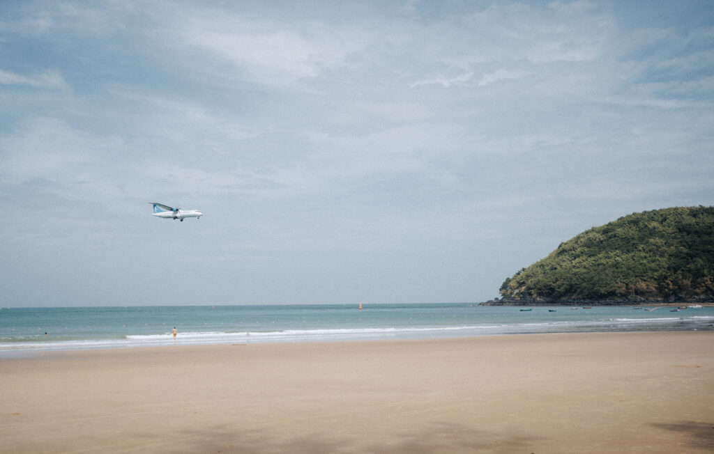 Sehenswert ist der Landeanflug der Flugzeuge auf Con Dao im Norden der Insel