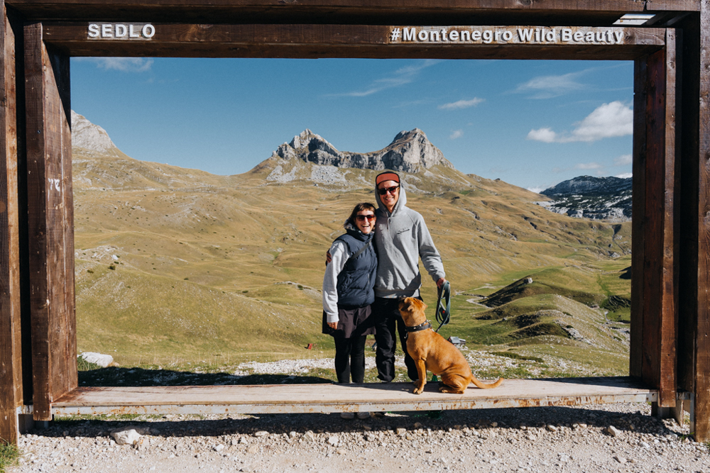 Dowo, Lisa und Frau Maier im Durmitor Nationalpark, Montenegro