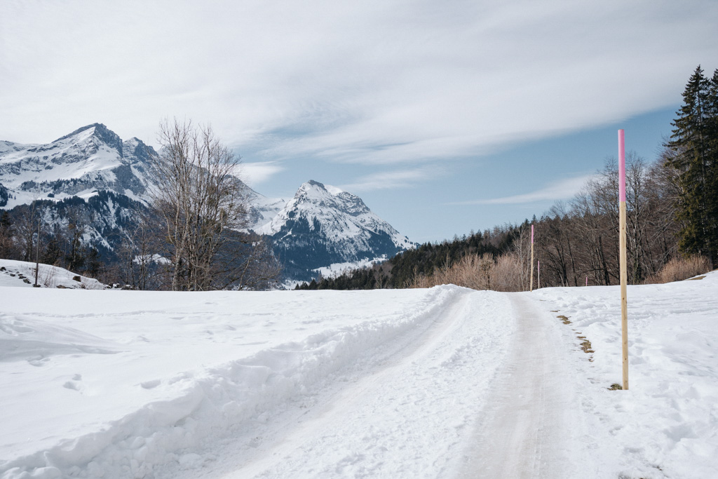 Panoramaweg Hasliberg im Winter ist bei Schnee besten präpariert