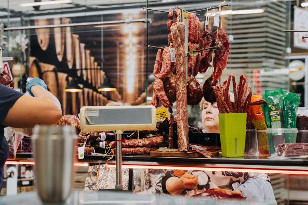 Kulinarische Eindrücke in der Markthalle Halės turgus
