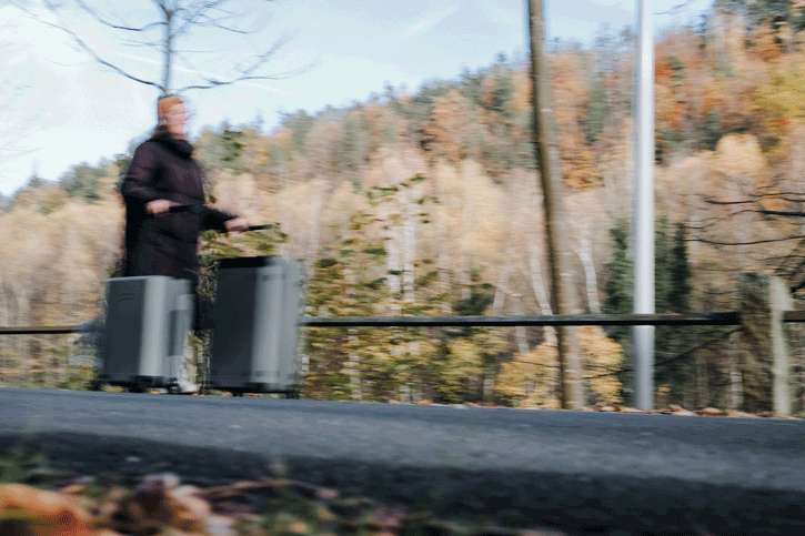 Level 8 Koffer Set im Test – GIF mit laufendem Koffer für Praxiseindruck