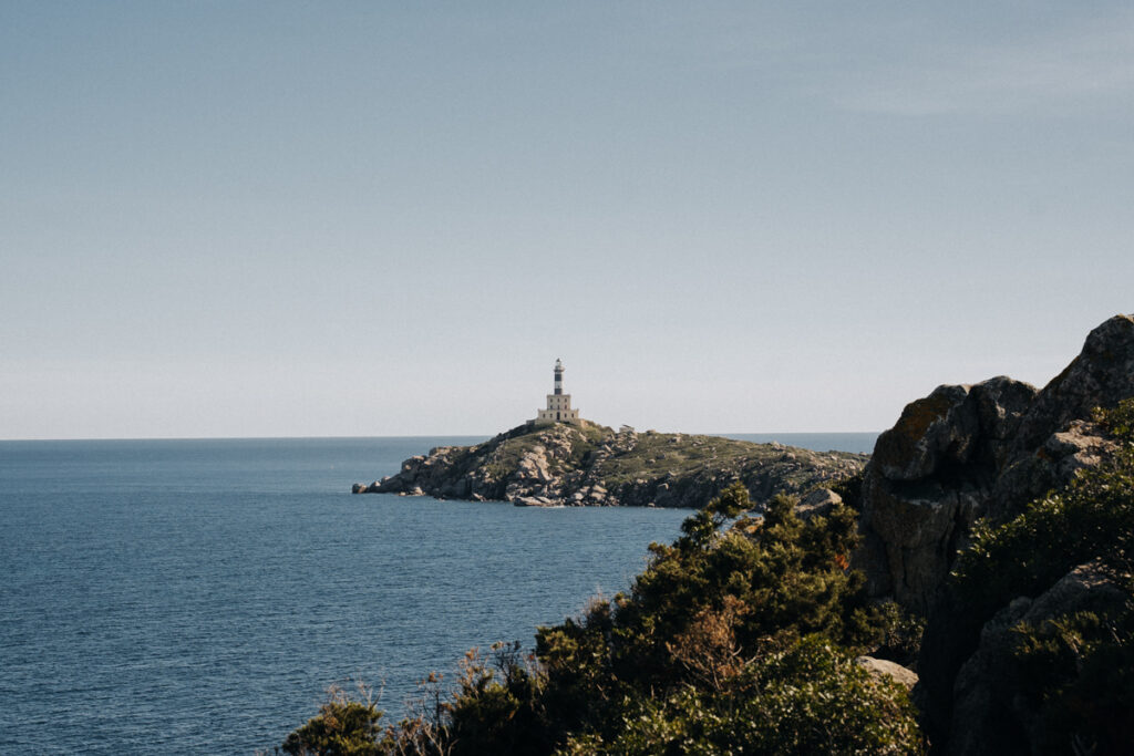 Leuchtturm Capo Carbonara bei der Sardinien Wanderung